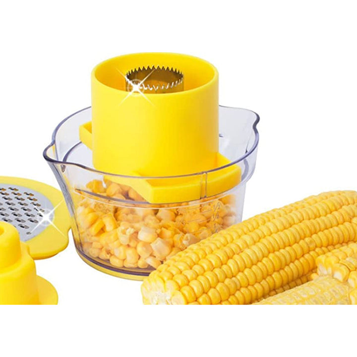 2 In 1 Multi Function Corn Stripper, Peeler, Slicer And Corn Spiralizer