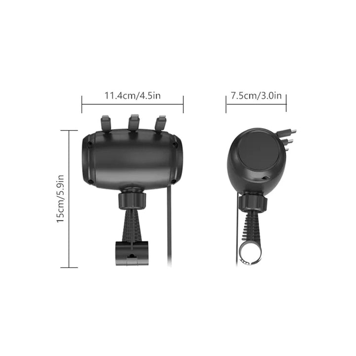 Multi-Car Retractable Backseat 3 in 1 Car Charging Station Box Compatible with All Phones