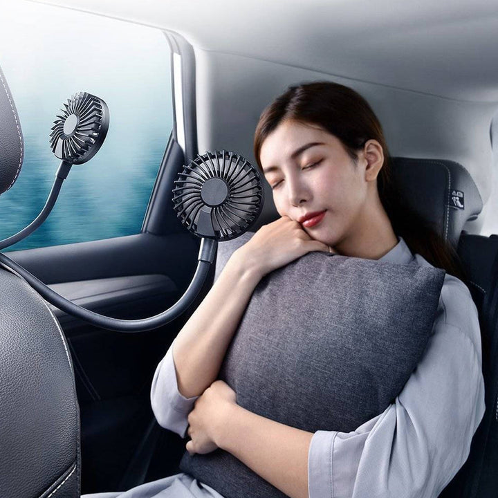 Baseus Blustery Car Dual Fan Neck Fan for Headrest 360 Degree Rotating Fan