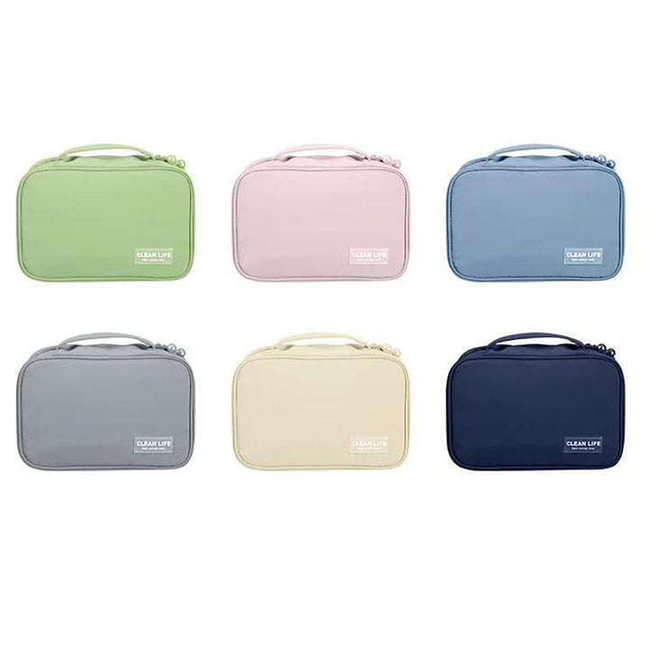 Portable Cosmetic Bag Travel Wash Bag Hanging Organizer Bag Foldable Toiletry Bathroom Bag 