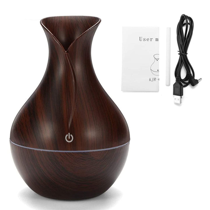 Mini Ultrasonic Aromatherapy Diffuser for Home Office with Air Purifying Cool Mist Humidifier 7 Color Changing LED