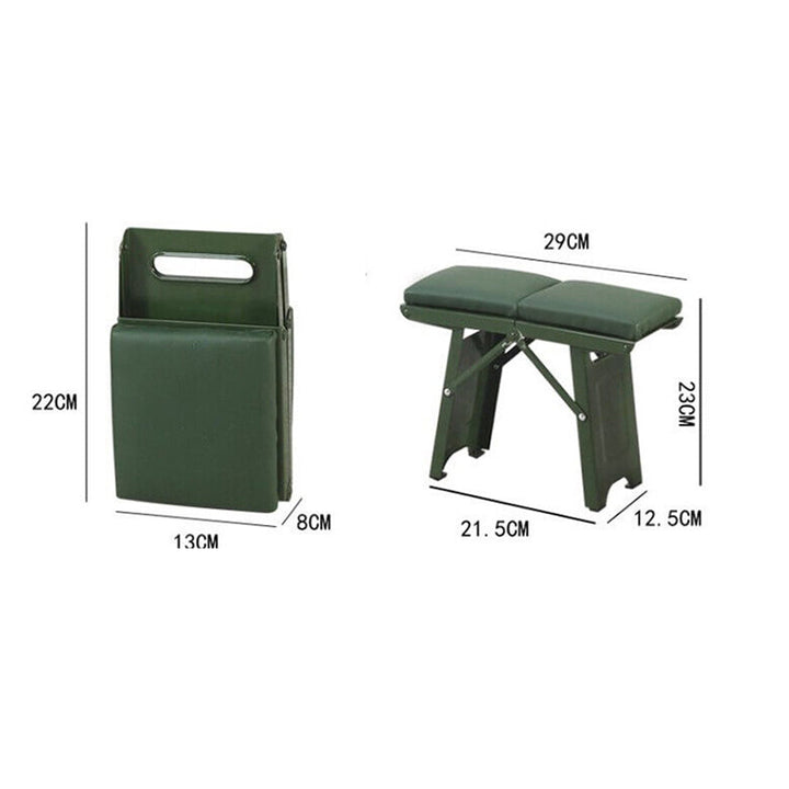 Steel Portable Folding Stool Chair High Load-bearing Handle