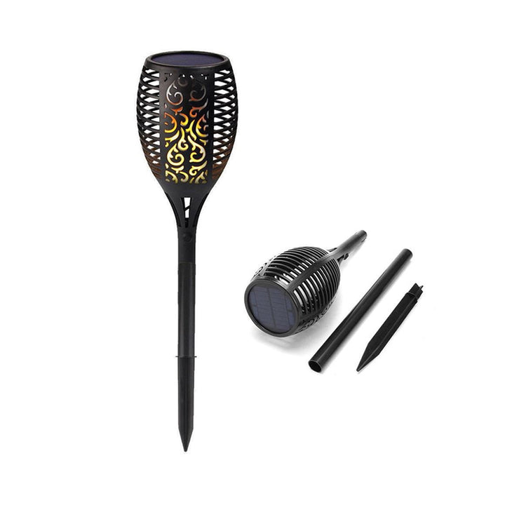 Solar Garden Torch Flame Light Outdoor 96 Led Tiki Torches With Flickering Flame