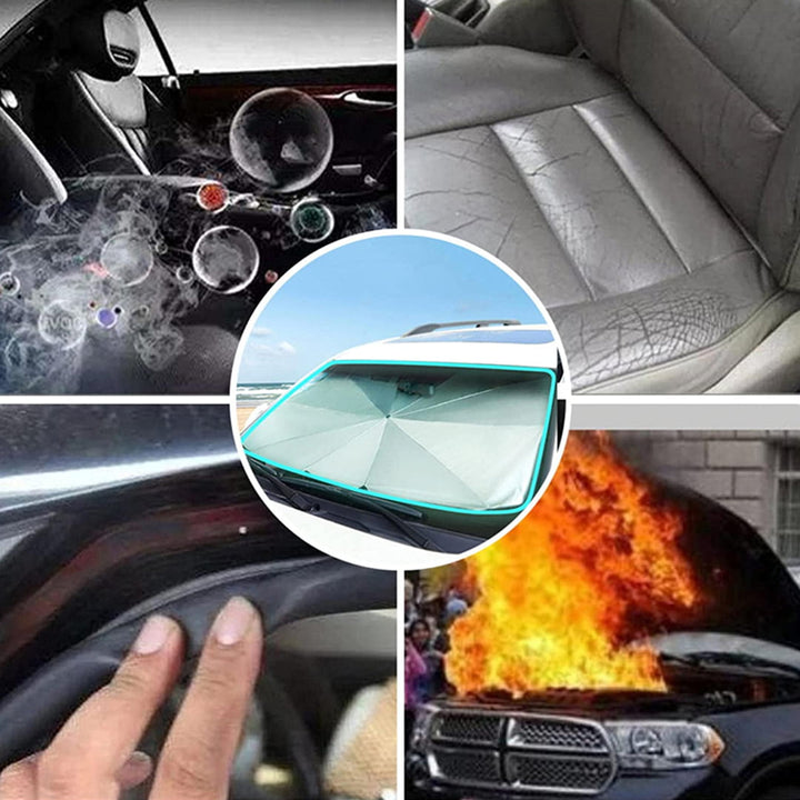 Anti-UV Windproof Car Sunshade Foldable Anti-falling