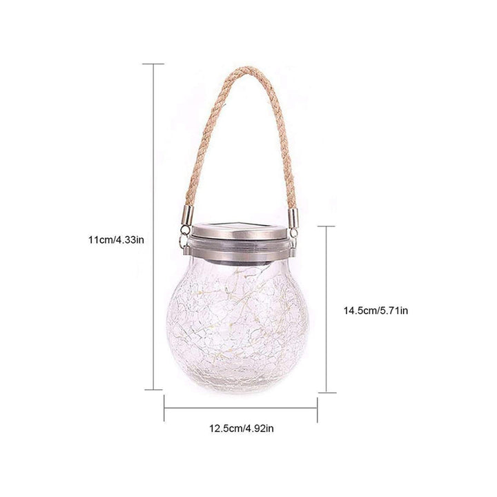 LED Solar Mason Jar Fairy String Lights