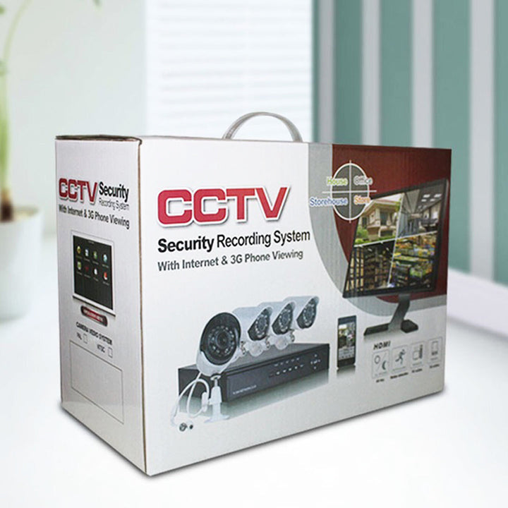 4 Channel CCTV Security Kit With Internet & 5G Phone Viewing, Day & Night Surveillance (Not Including Installation)