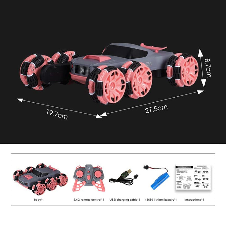 High Performance Six Wheel Swing Arm Stunt Car With Remote Control 2.4G and 360 Degree Rotation