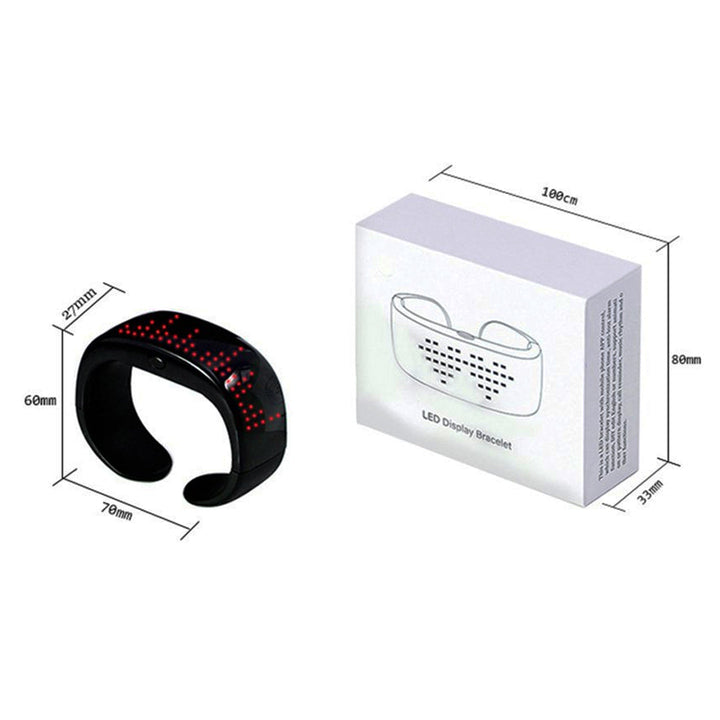 LED Light Wristband Bracelet Colorful Display Dynamic LED Light Bluetooth Bracelet