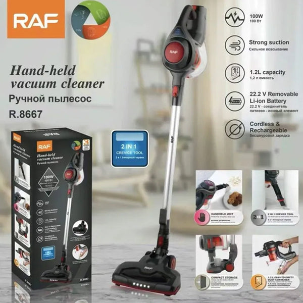 RAF R8667 2x1 Cordless Vacuum Cleaner (Upright - Handheld) 100W 1.2L