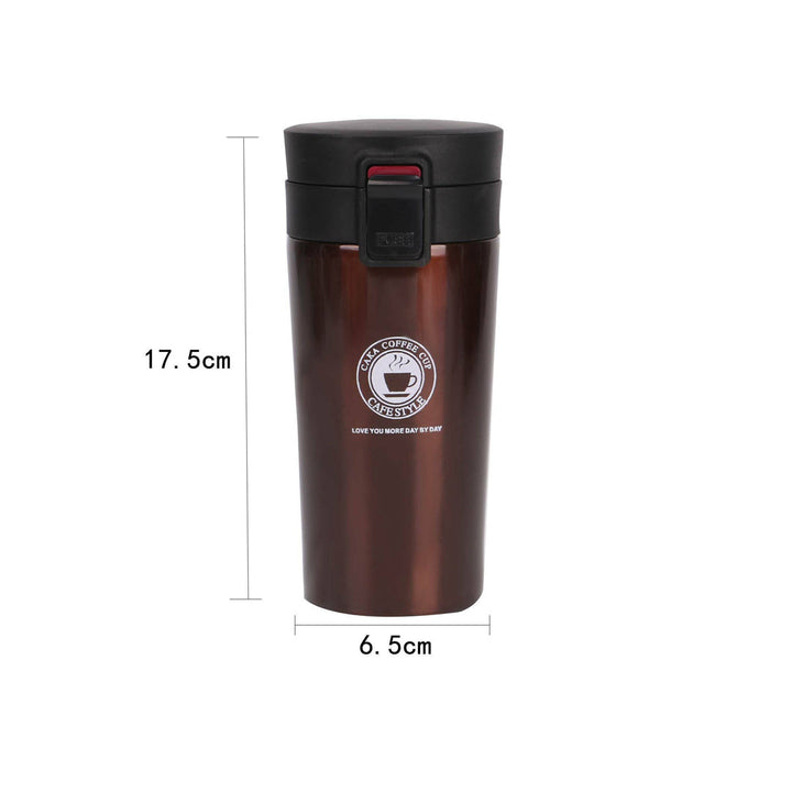 380 mL Insulated Travel Coffee Mug Cup Thermal Stainless Steel Vacuum Thermos