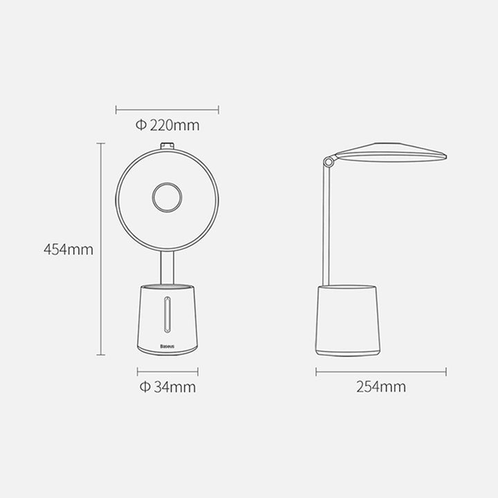 Baseus Smart Eye Series Full Spectrum Double Light Source AAA Reading and Writing Desk Lamp 
