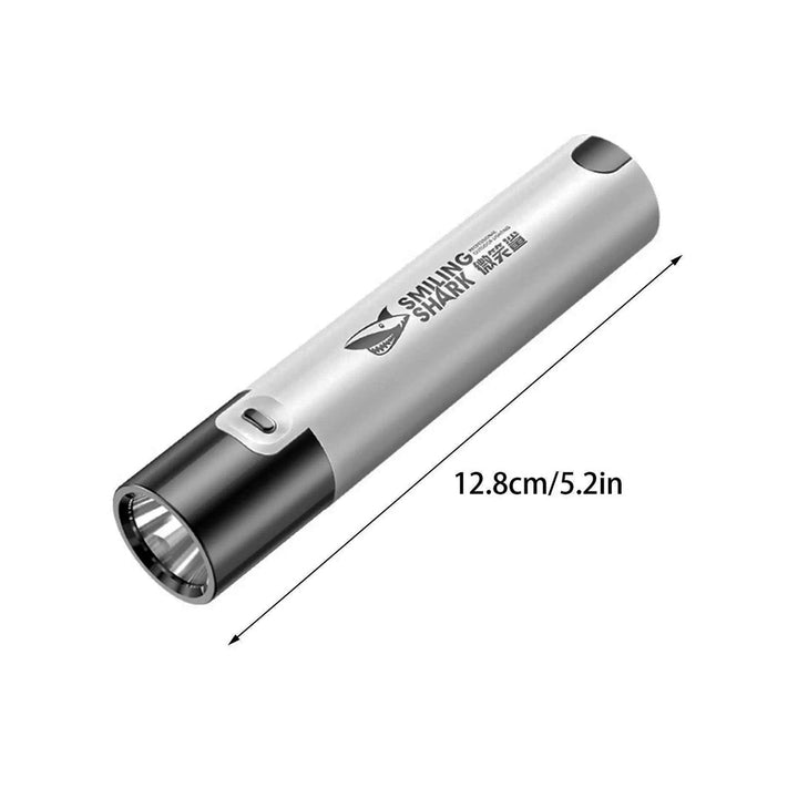 Smiling Shark Rechargeable Powerful LED Torch Power Bank Waterproof Mini Flashlight