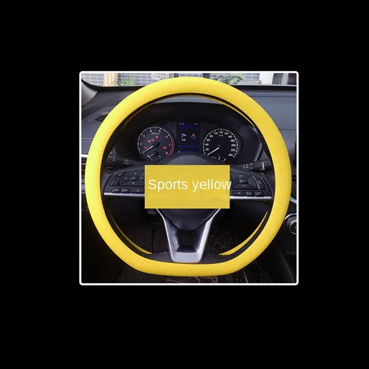 Interior Car Silicone Steering Wheel Cover Heat-Resistant Corrosion-Resistant and Non-Slip