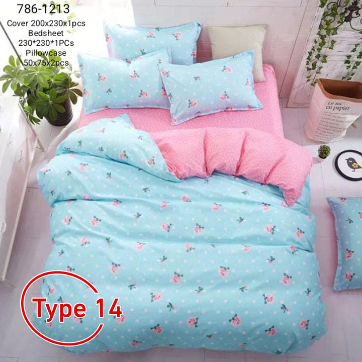 Bedding Set with 4 * 1 Comforter Modern and Elegant Design