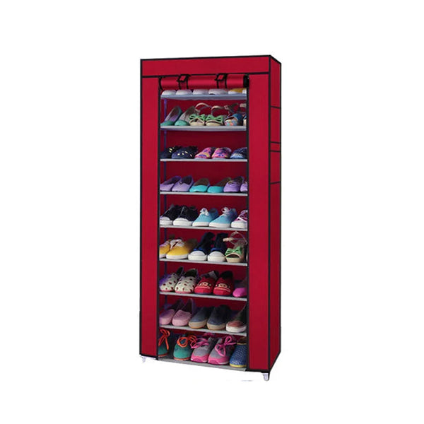 Room-Saving 10-Layers Non-Woven Fabric Shoe Storage Rack