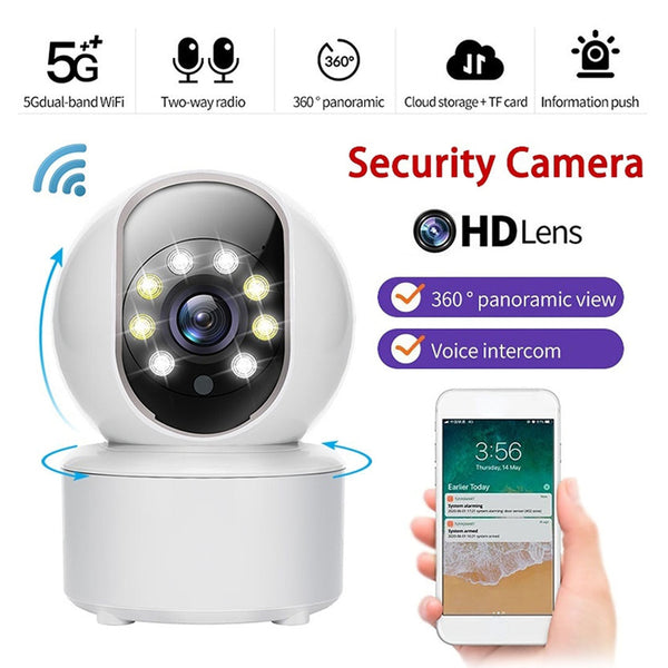 2MP IP Camera WiFi 1080P HD Mini Indoor Wireless Automatic Tracking Smart Home Surveillance Camera