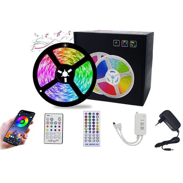 Smart Waterproof RGB Light Strip Kits with Remote - Color Changing Led Strip SMD5050