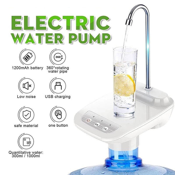 Wireless Portable Electric Automatic Water Dispenser  Pump Bucket Bottle Dispenser