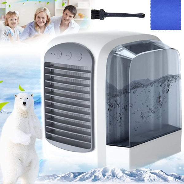 Portable Air Chiller with Adjustable Cooling Fan Air Purifier Rechargeable Night Light