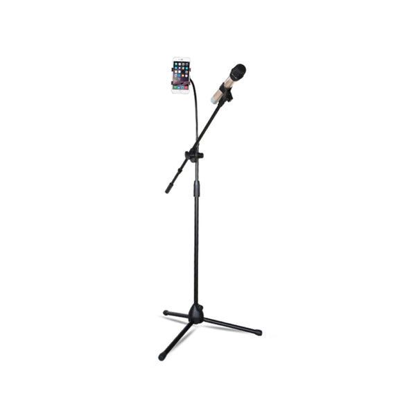 Microphone Foldable Stand with Phone Clip