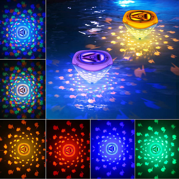 Floating Pool Lights Unique Design Fish Shape Waterproof