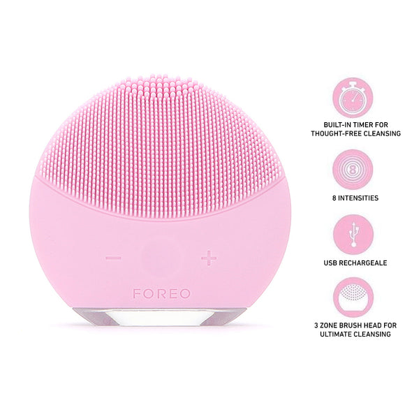 FOREO LUNA mini 2 Sonic Face Cleanser, Pearl Pink