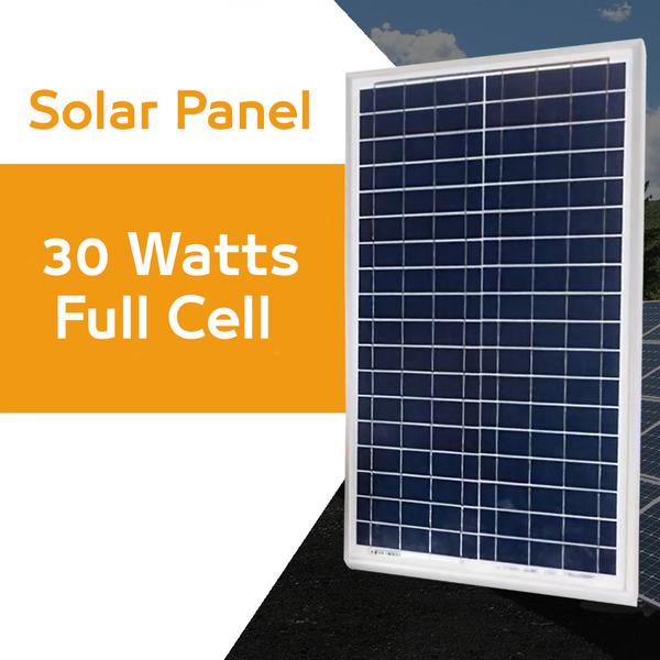 30W Solar Panel with Robust Design for All Weather Conditions