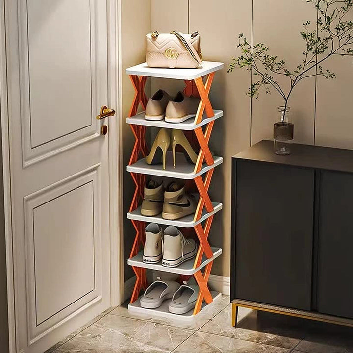 Space-Saving Multi-layer Shoe Rack with Large Storage Capacity