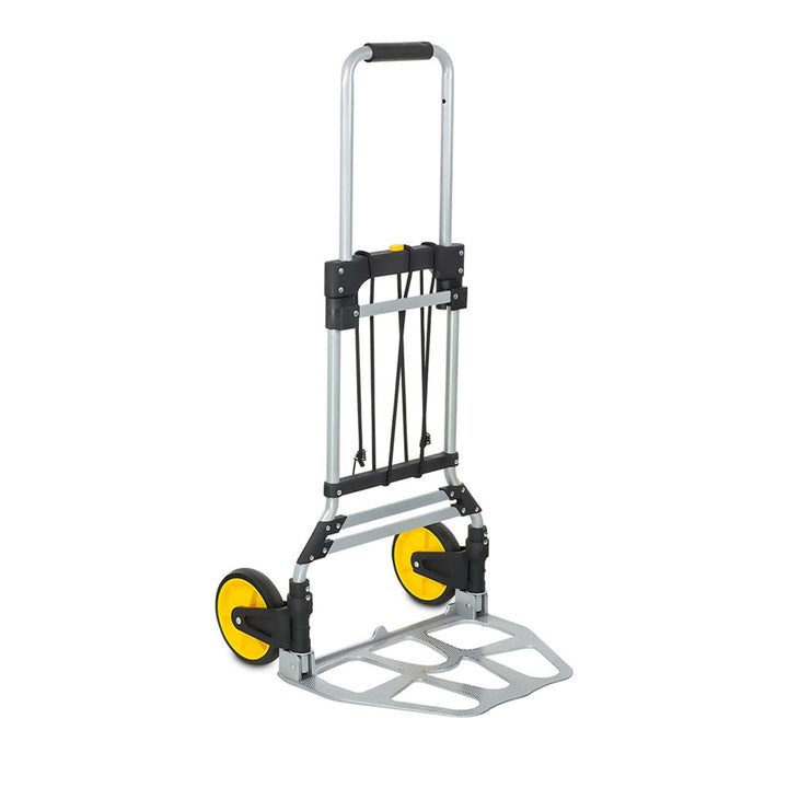 Folding Heavy Duty Luggage Trolley with Rubber Handle and Wheels