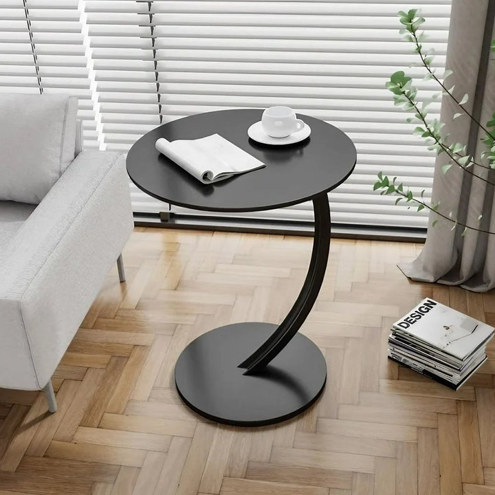 Wooden Round Sofa Side Table