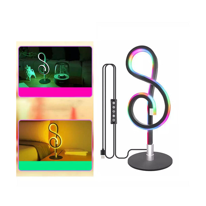 RGB LED Desk Lamp with Unique Music Design and Sync with Lighting