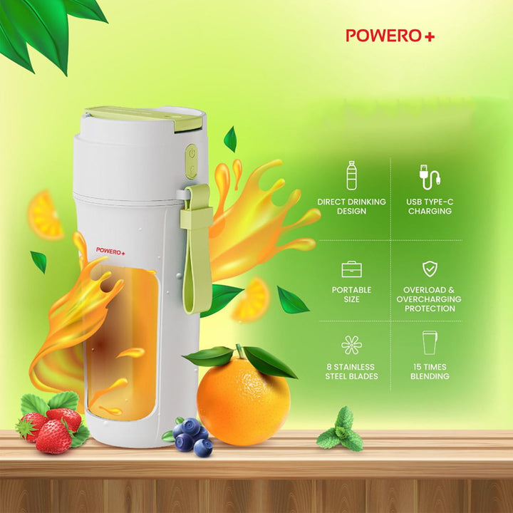 Powero+ 55W 340ml Portable Blender and Juicer