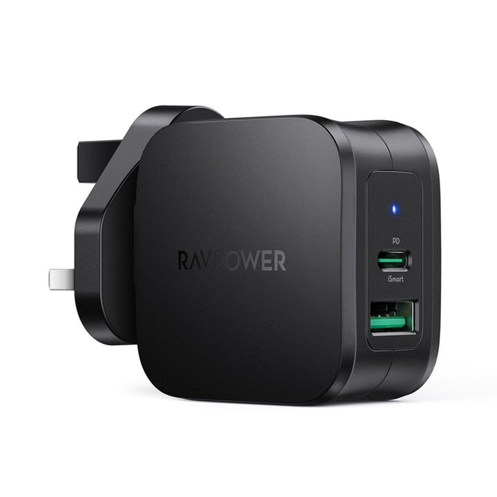 RAVPower RP-PC144 PD Pioneer 30W 2-Port Wall Charger 