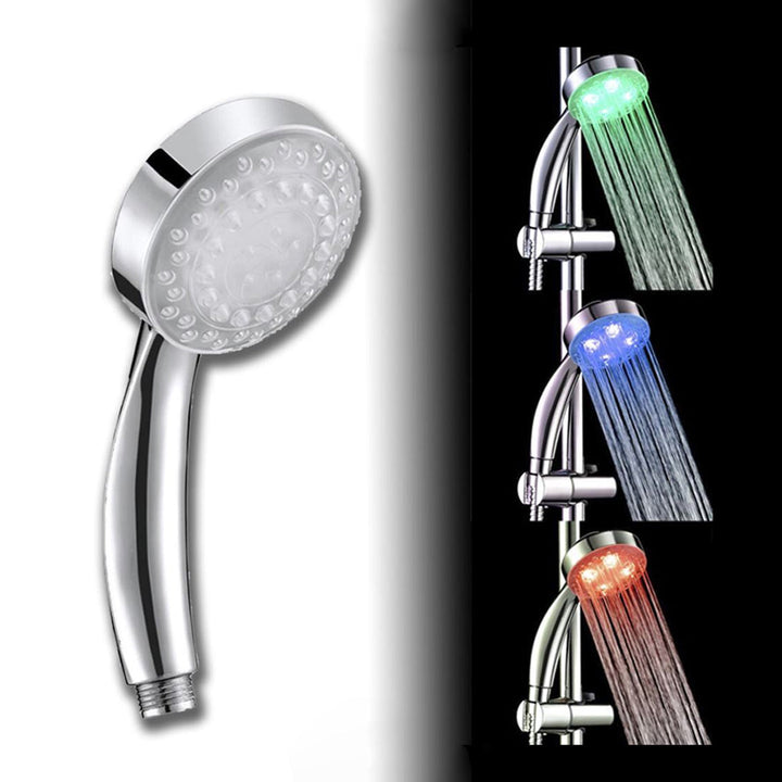 Colorful illuminated LED shower