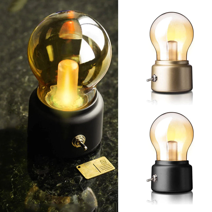 USB Charging Energy Saving Bulb Light Lamp Warm Light