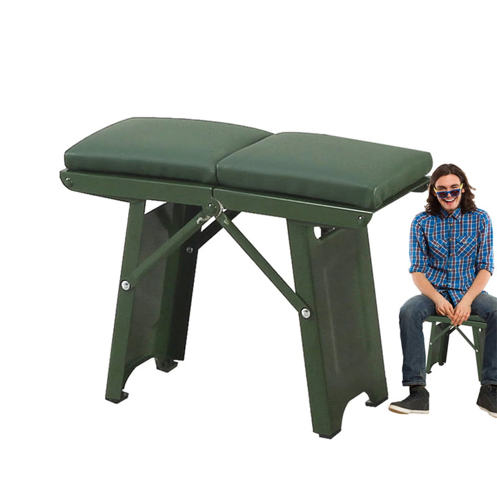 Steel Portable Folding Stool Chair High Load-bearing Handle