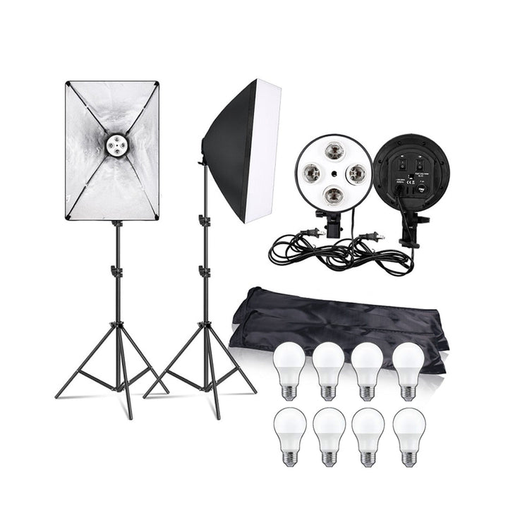 Photography 50x70CM Lighting Four Lamp Softbox Kit