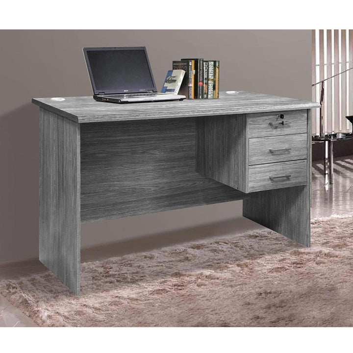 Study desk (Malaysian) 3 Drawers High-Quality Wood Modern and Elegant Design 