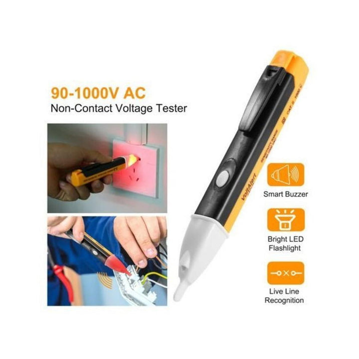 Non-contact Electricity Tester Pen with LED Light and Alert to Detect Electricity in Wires and Cables