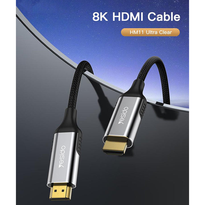 Yesido HM11 1.8m HDMI Male to HDMI Male 8K UHD Cable