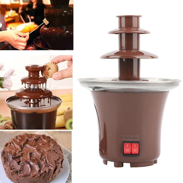 Mini Portable Electric Chocolate Fountain Three Decks