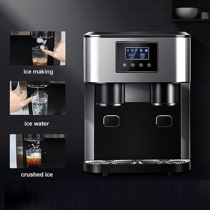 Ice Maker Machine Countertop 3 in 1 Portable Ice Maker with Cold Water Dispenser