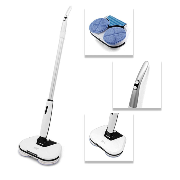 NHE VC5 Cordless Electric Spin Mop, Floor Cleaner with Built-in 300ml Water Tank