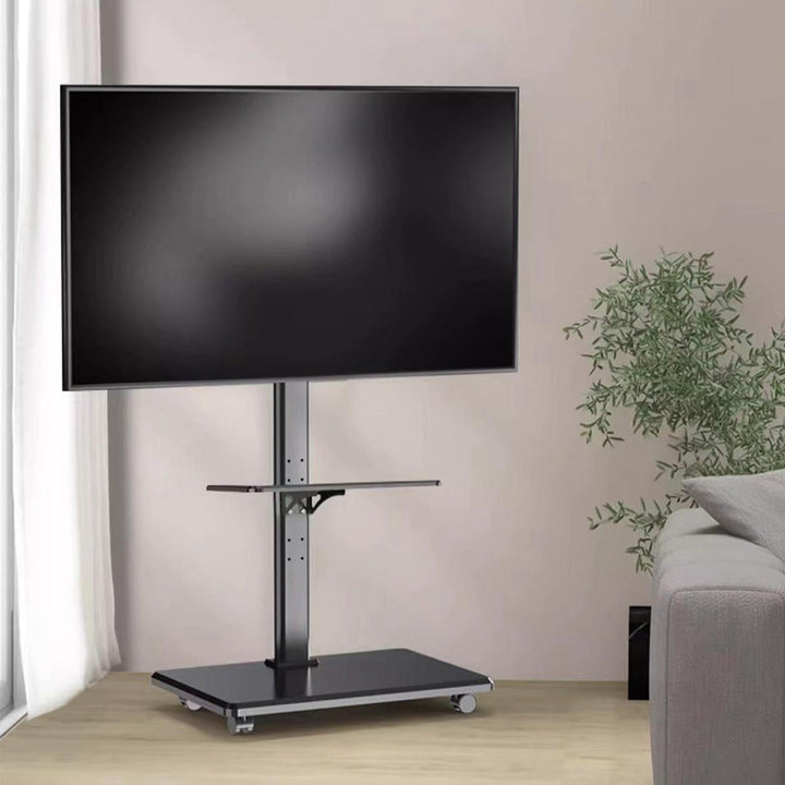 Mobile TV Stand for Screens from 32 - 75 inches with Adjustable Height