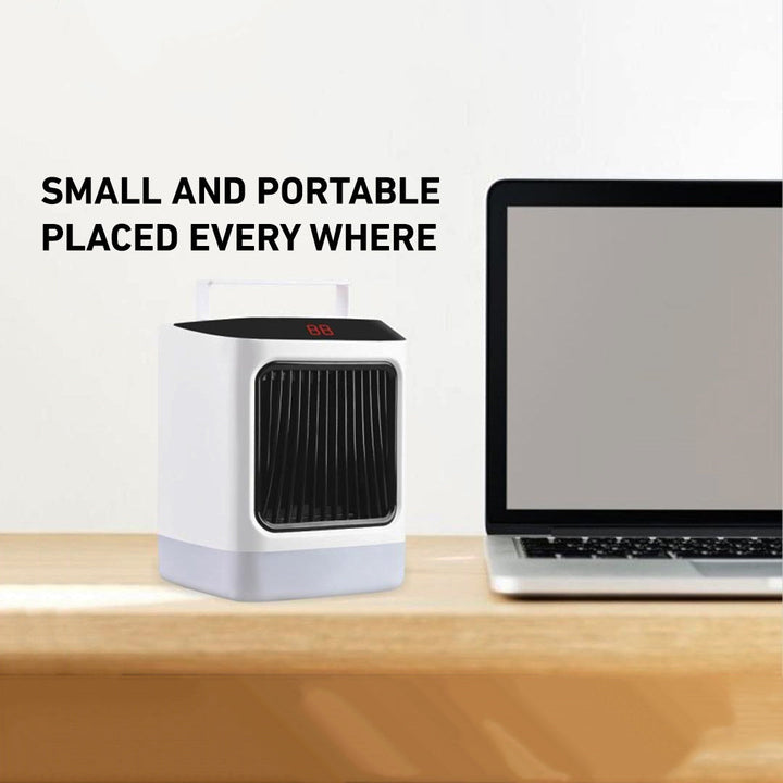 2-in-1 Cold Warm Dual Mode Digital Display Portable Desktop Mini Heater