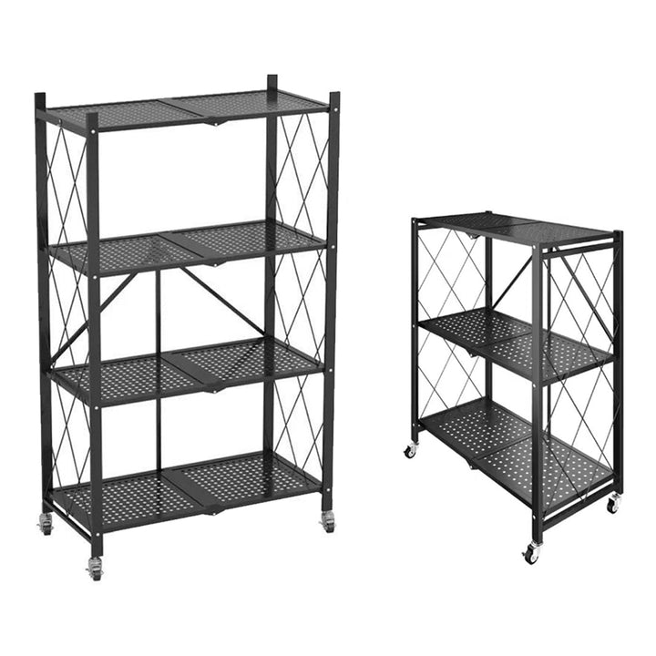 Carbon steel folding removable Multi-tier (3 Layers & 4 Layers) storage rack shelf