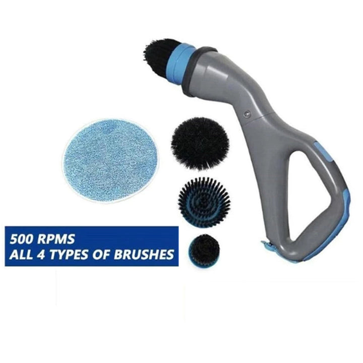 Multifunctional Hurricane Muscle Scrubber Electrical Cleaning Brush with Brush Heads