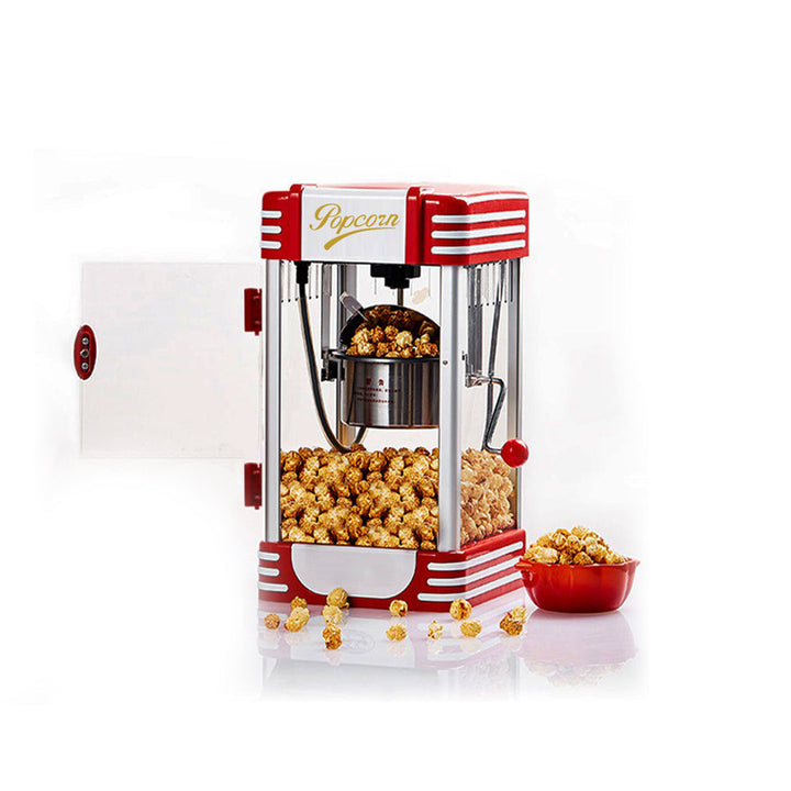 Popcorn Maker Popcorn Machine Timing Function Stainless Steel with Non-stick Removable Pot Plug