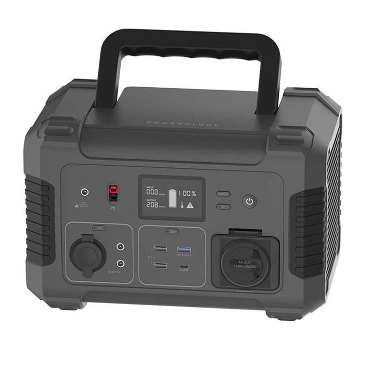 Powerology Portable Power Generator up to 200W and supports fast charging up to 18W