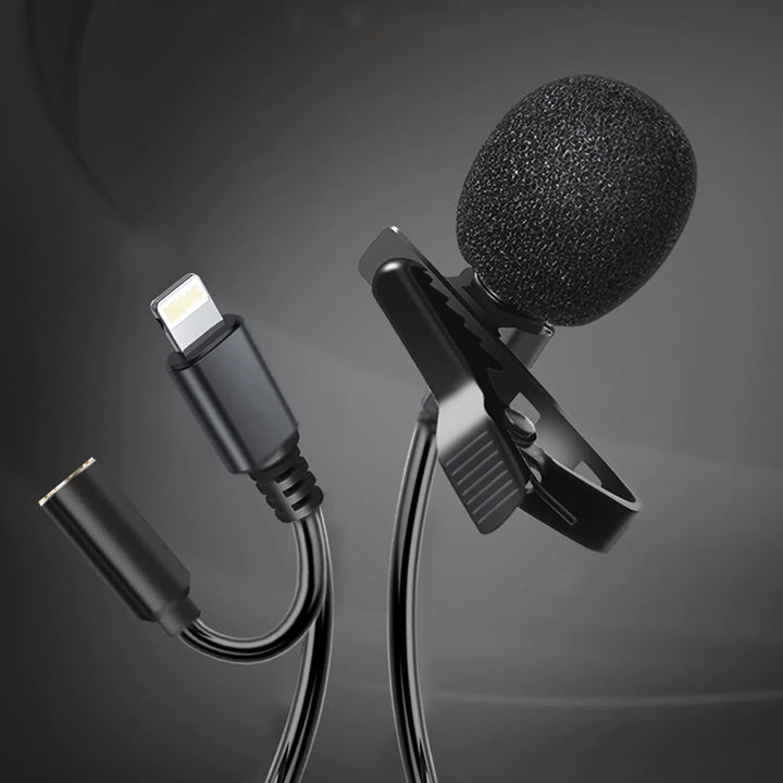 Marvers Lightning to 3.5mm Lavalier Microphone